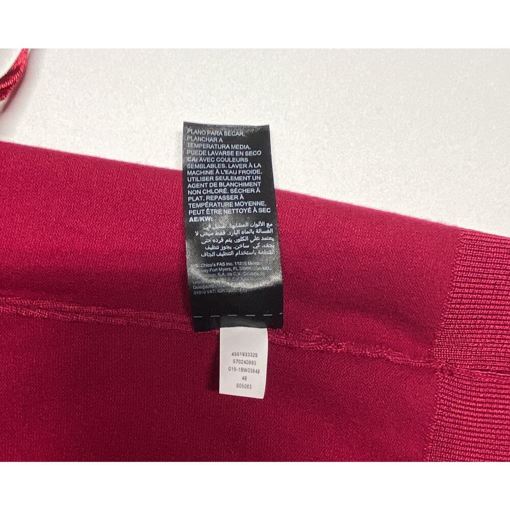 WHBM Womens Empress Red Jeweled Button Cardigan Small NWT - Picture 8 of 11